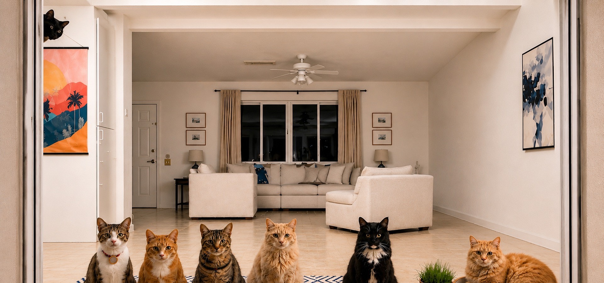 The CaliCatLab cat panel